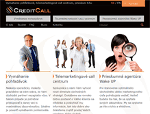 Tablet Screenshot of creditcall.sk